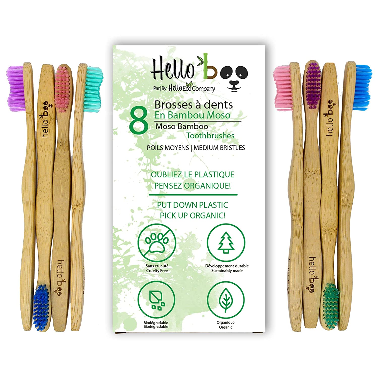Bamboo toothbrush with colours . The Bambu shop, Bamboo Products online